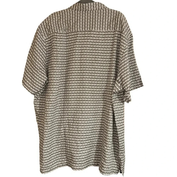 Tommy Bahama Geovanni Geo Silk Short Sleeve Button Down Shirt Size XXL - Picture 5 of 10